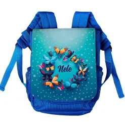 Mein erster Rucksack mit Schmetterlingen und Name