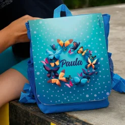 Mein erster Rucksack mit Schmetterlingen und Name