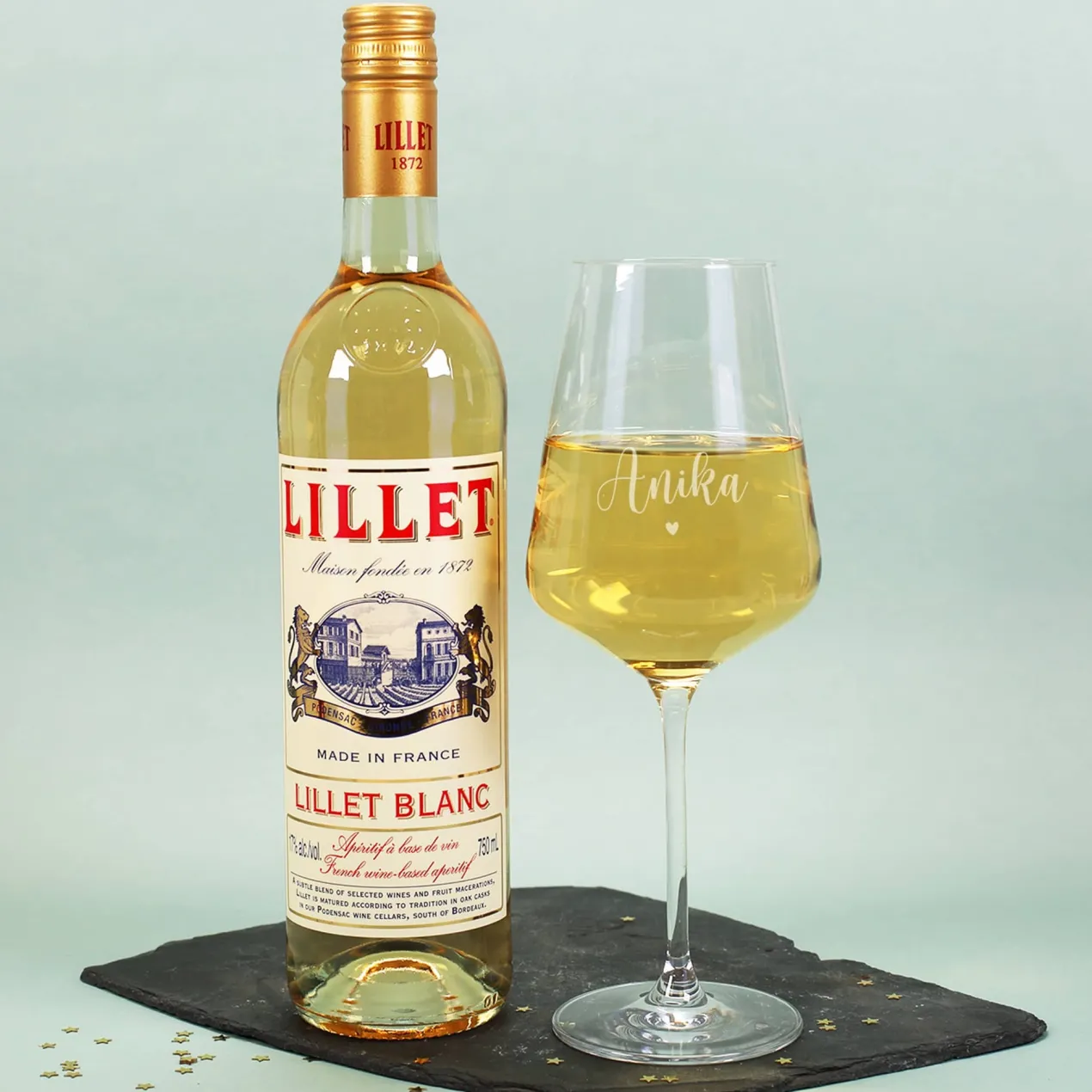 Merry Berry - Lillet Geschenkset mit Glas und Geschenkbox zu Weihnachten