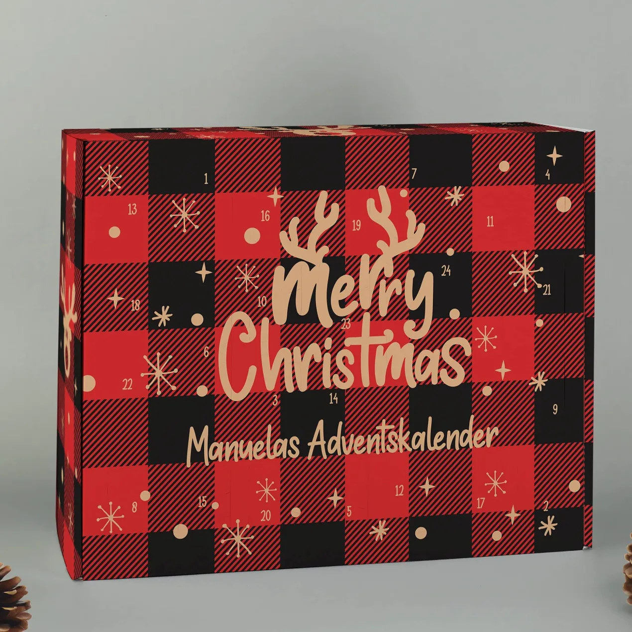 Merry Christmas - DIY Adventskalender mit Ihrem Wunschtext