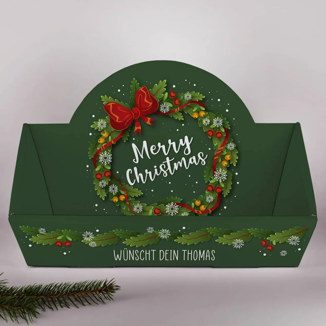 Merry Christmas - Geschenkkorb für Weihnachtsgeschenke