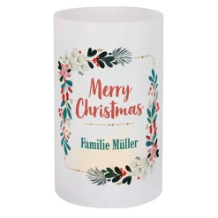 Merry Christmas - Lichthülle als Tischdeko zu Weihnachten in zwei verschiedenen Größen
