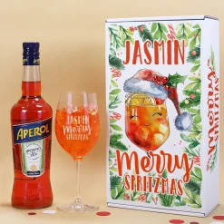 Merry Spritzmas - Aperol Geschenkset mit Glas und Geschenkverpackung