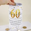 Metall-Spardose zum Geburtstag mit Name und Alter