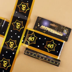 15 Meter Absperrband - 60 schwarz/gold