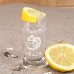 Mexikanisches Tequila Geschenk-Set mit graviertem Tequilaglas und Tequilaflasche