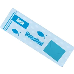 Milchschokolade mit Fischsymbol zur Kommunion