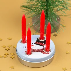 Mini Adventskranz zu Weihnachten mit verschiedenen Motiven inkl. Kerzen