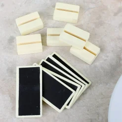 6 Mini Deko Tafel als Platzhalter zur Hochzeit