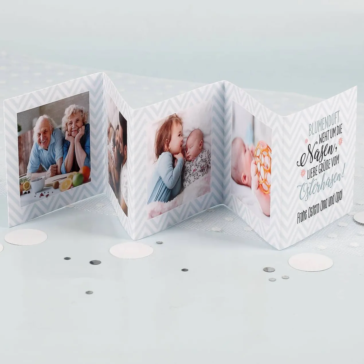 Mini Fotobuch zu Ostern in passender Geschenkbox