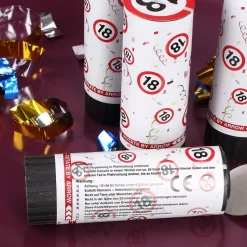 Mini-Konfetti-Kanonen mit Jahreszahl - 4er Set