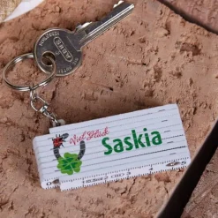 Minizollstock als Glücksbringer mit Name