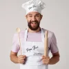 Modernes Geschenkset für Köche mit Name und zwei Zeilen Wunschtext