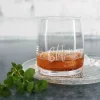 Modernes Whiskeyglas mit Wunschtexten - zum Geburtstag, Vatertag, für Trauzeugen