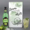 Mojito-Geschenkset mit graviertem Longdrinkglas und personalisierter Verpackung