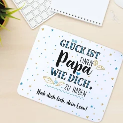 Mousepad für den besten Papa mit Ihrem Wunschtext