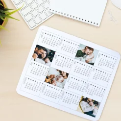Mousepad mit Kalender 2026 und Fotoaufdruck