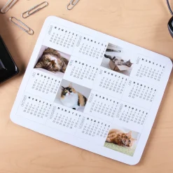 Mousepad mit Kalender 2026 und Fotoaufdruck