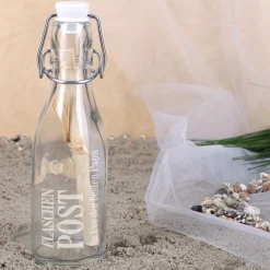 Muschel Flaschenpost Mini mit Wunschtext | Geschenkidee & Geldgeschenk für viele Anlässe