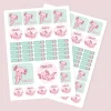 Namensaufkleber mit Axolotl Motiv und Name personalisiert | 84 Sticker für Kindergarten, Kita & Schule