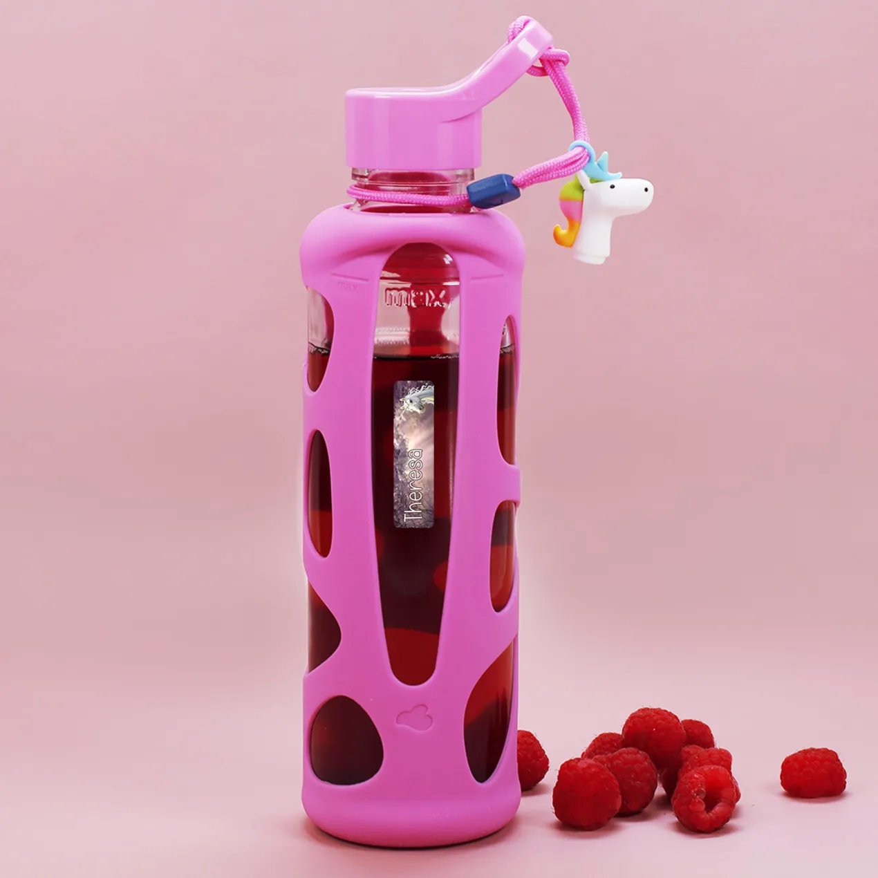 Namensaufkleber mit Einhorn und Name personalisiert | Geschenk für Mädchen, Schule und Kindergarten