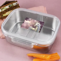 Namensaufkleber mit Einhorn und Name personalisiert | Geschenk für Mädchen, Schule und Kindergarten