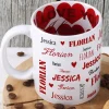 Namenstasse zum Valentinstag innen und außen bedruckt