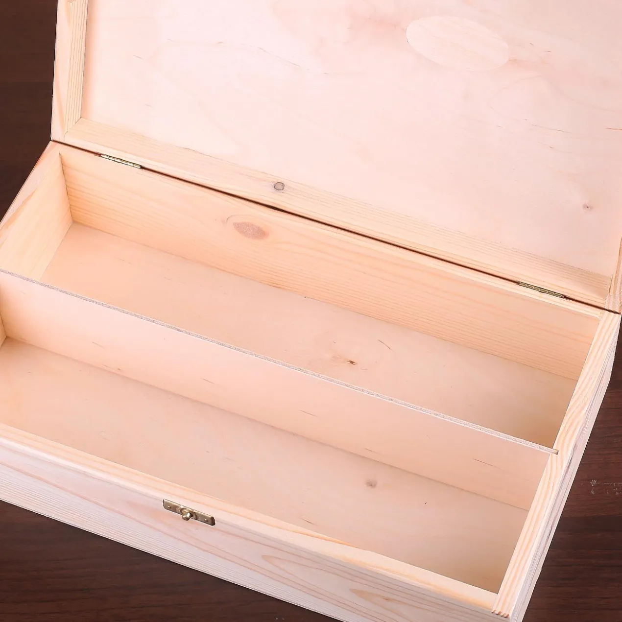 Naturholz Verpackung für 2 Flaschen