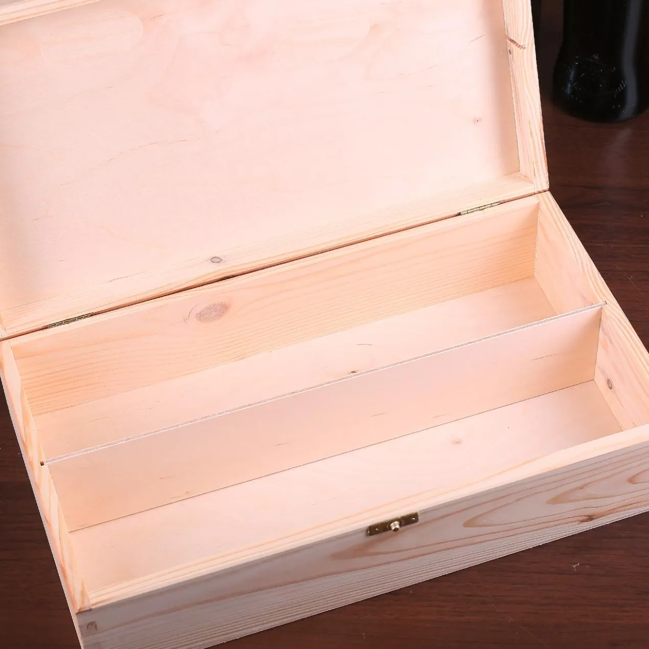 Naturholz Verpackung für 2 Flaschen