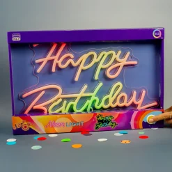 Neon Schild - Happy Birthday 42 x 28 cm