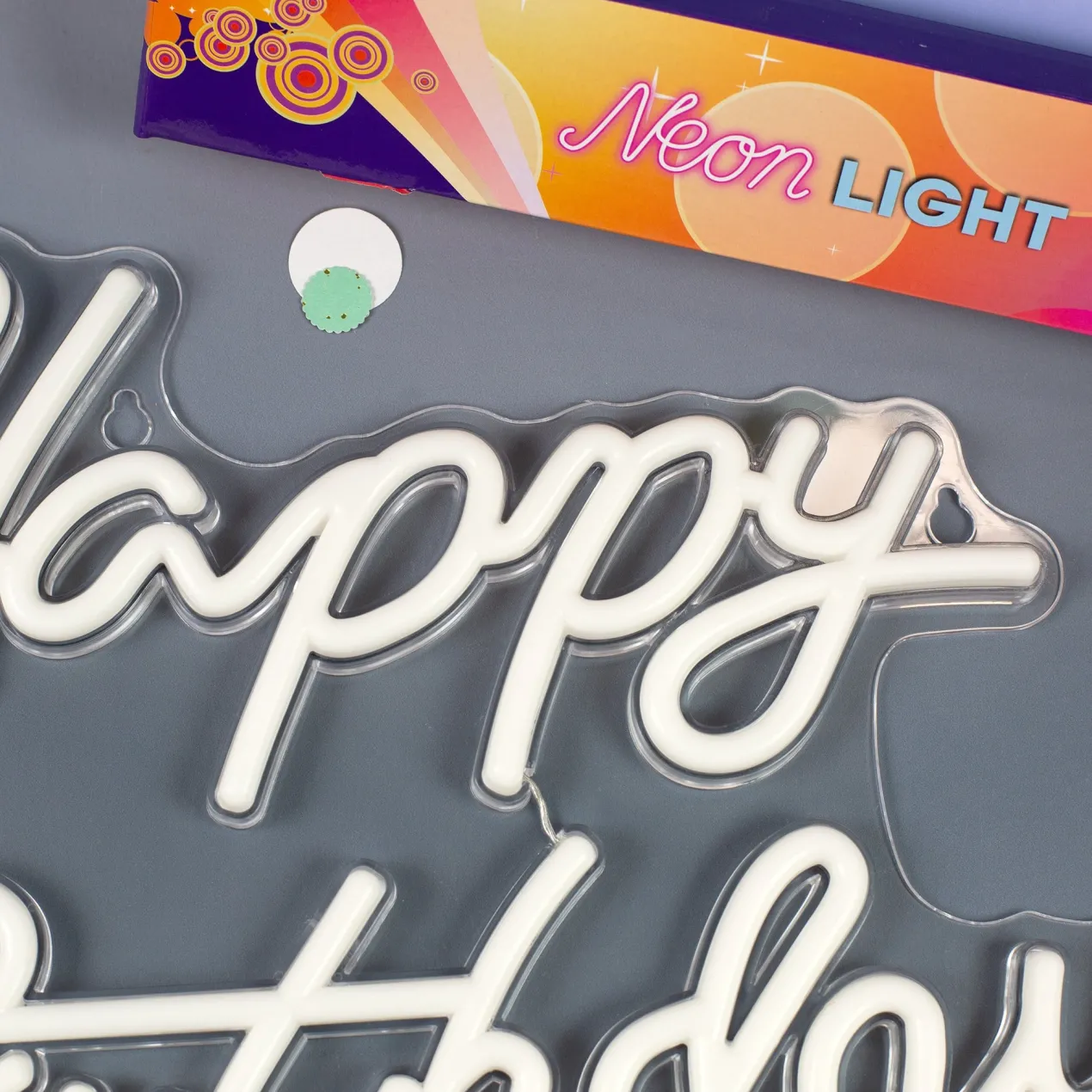 Neon Schild - Happy Birthday 42 x 28 cm