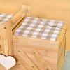 Nähkästchen aus Holz personalisiert mit Name | Bambus Nähkasten mit 5 Fächern & Nadelkissen