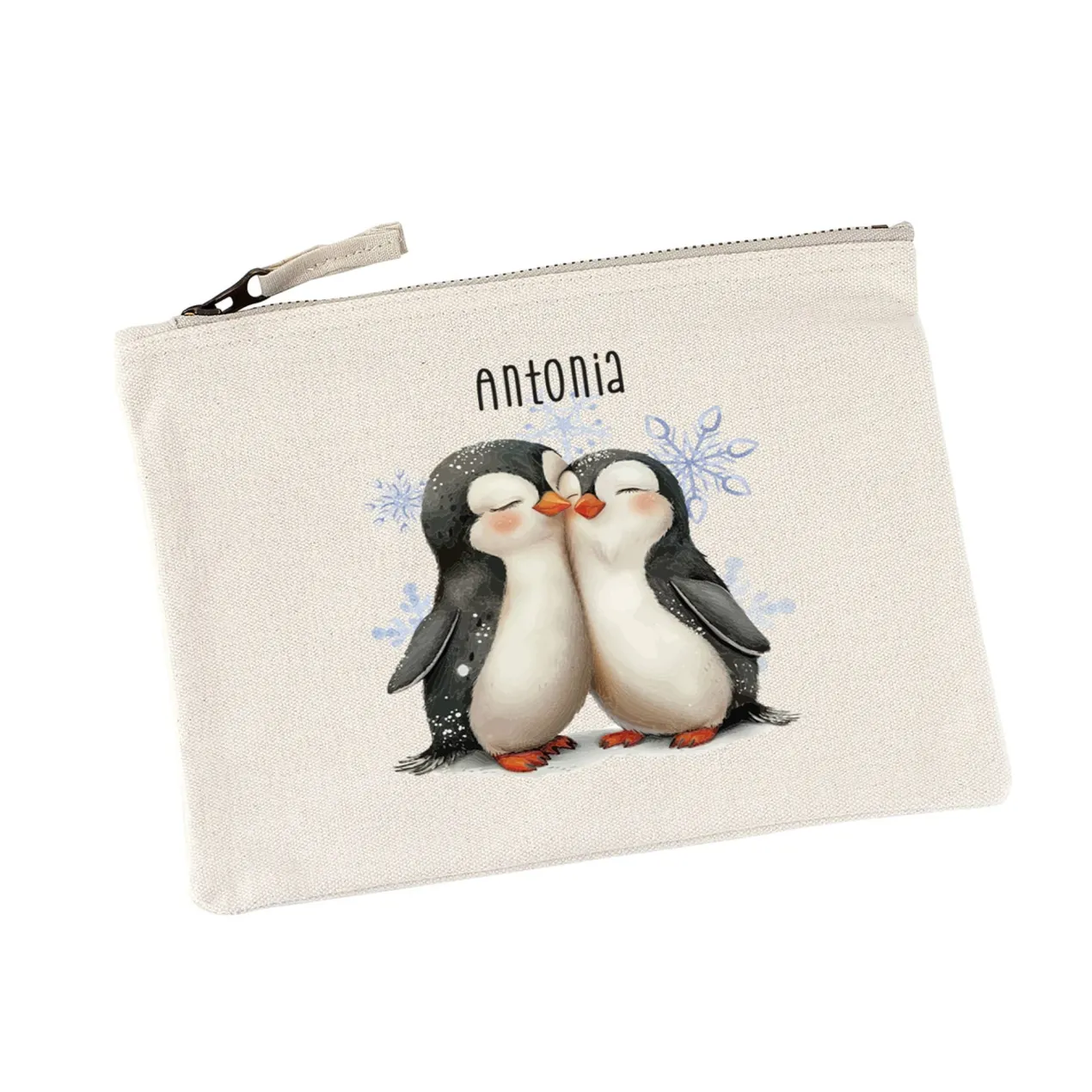 Niedliche Beautycase mit Pinguinmotiv
