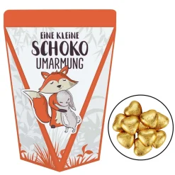 niedliche Geschenktüte für eine kleine Umarmung - mit Bonbons, Schokolade oder ohne Füllung