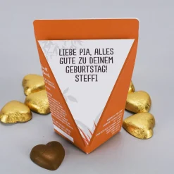 niedliche Geschenktüte für eine kleine Umarmung - mit Bonbons, Schokolade oder ohne Füllung