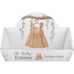 Niedlicher Geschenkkorb zur Geburt für Mädchen und Jungen - auch mit Füllung erhältlich