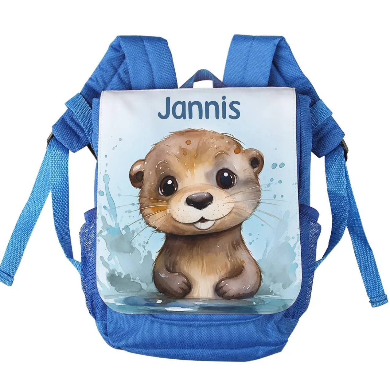 Niedlicher Otter-Kindergartenrucksack mit Wunschname