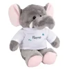 Niedlicher Stoff-Elefant mit bedrucktem Shirt