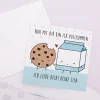 "Nur mit Dir bin ich vollkommen" - Klappkarte zum Valentinstag mit Wunschtext