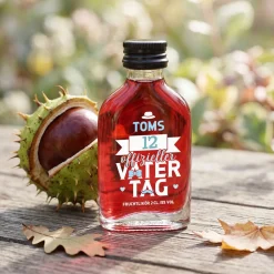Offizieller Vatertagsschnaps - Schnaps Fläschchen zum Vatertag mit Name bedruckt