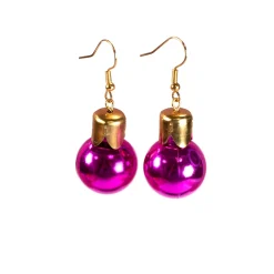 Ohrringe in Weihnachtskugel-Form in 4 Farben | Weihnachtsschmuck