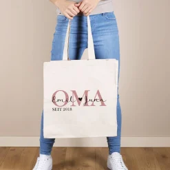 Oma seit - Einkaufsbeutel aus robustem Baumwollstoff