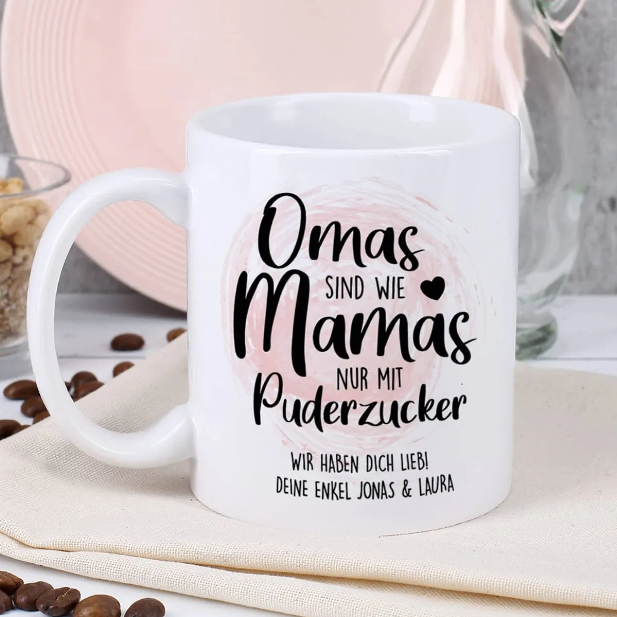 Omas sind wie Mamas - Tasse mit Ihrem Wunschtext