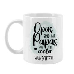 Opa ist cooler - persönlich bedruckte Tasse für Opas