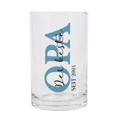 Opa seit... - Schnapsglas mit Ihrem Wunschtext und Jahr