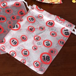 Organza-Beutel zum 18. Geburtstag