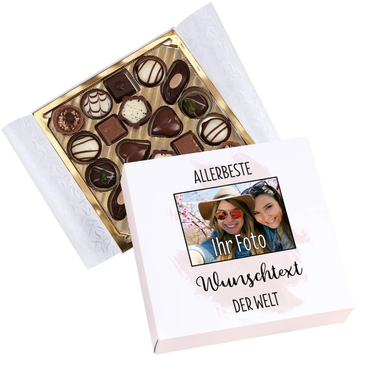Original Lindt Pralinen mit Verpackung für die Weltbesten