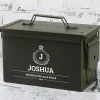 Original US Army - Munitionskiste mit Monogramm, Name und Wunschtext