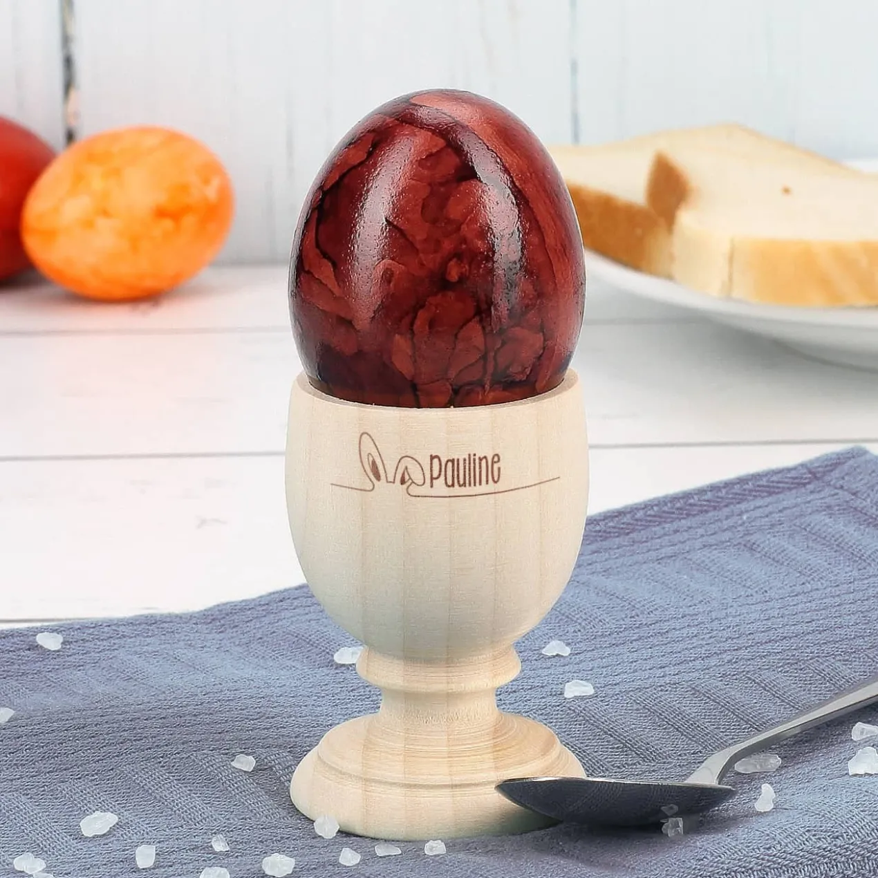 Oster Eierbecher mit Namensgravur und Hasenohren
