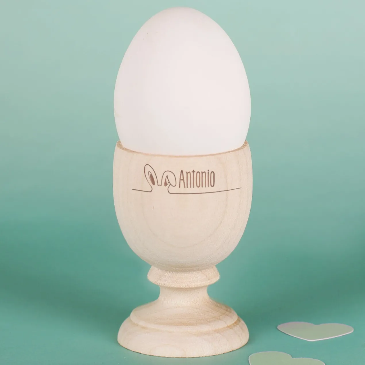 Oster Eierbecher mit Namensgravur und Hasenohren